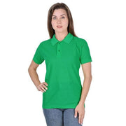 Green Cotton  Polo Neck Tshirt