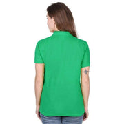 Green Cotton  Polo Neck Tshirt