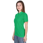 Green Cotton  Polo Neck Tshirt